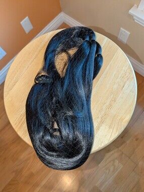 New Black Women's Synthetic Hair Extension Tie-In 30" inches Long